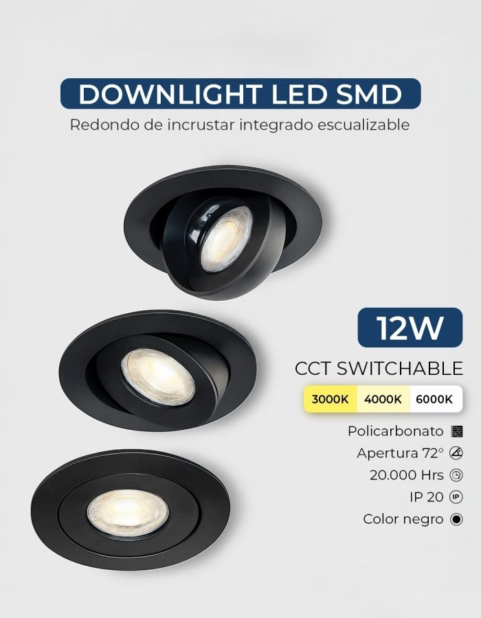 BALA LED 12W DOWNLIGTH LED SMD
