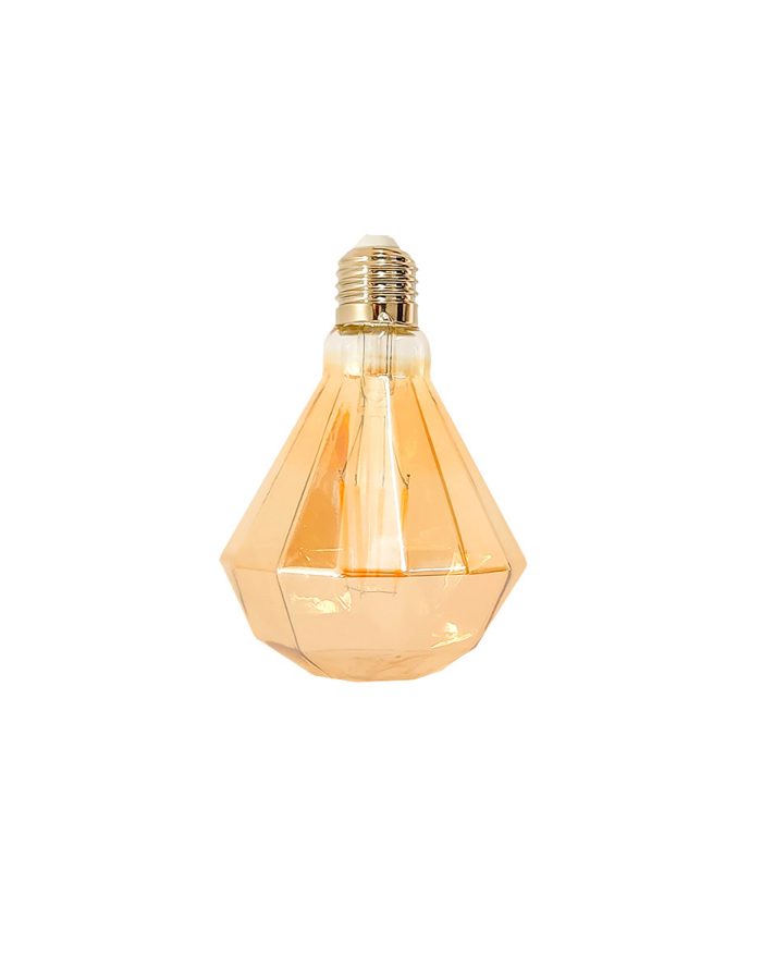 BOMBILLO LED DIAMANTE 6W – E27-PZ95-AMBAR-300OK