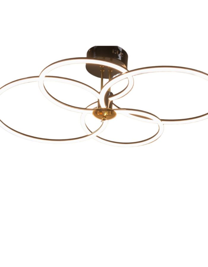 LÁMPARA HARU NEGRO- DORADA