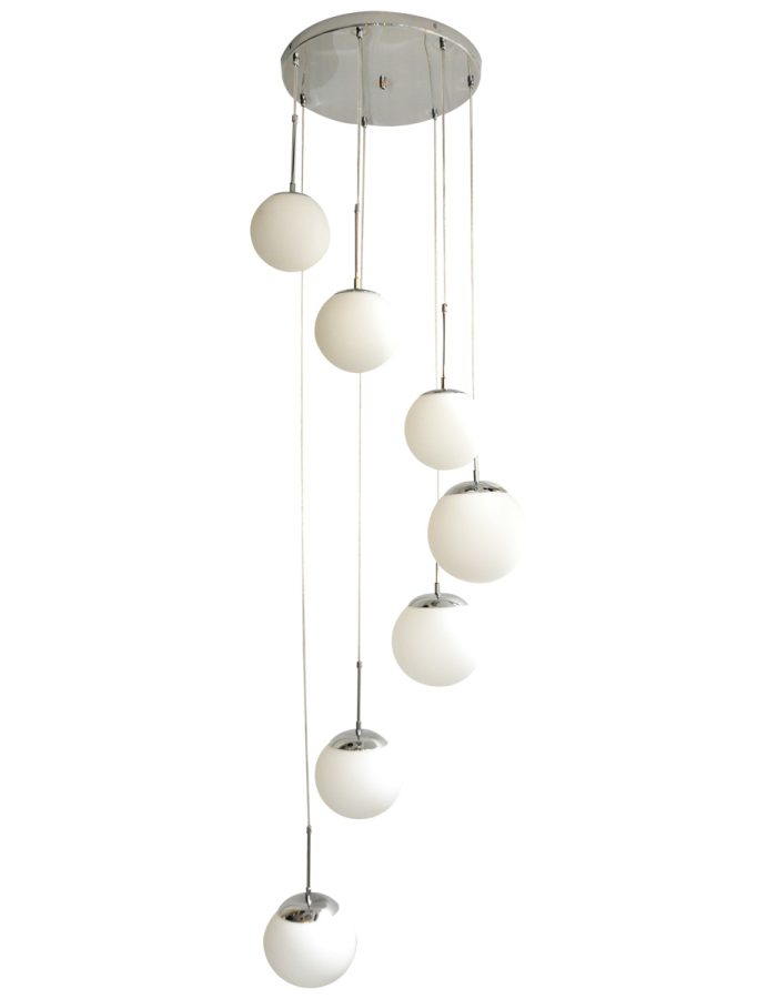 LÁMPARA DANES CROMADA x7